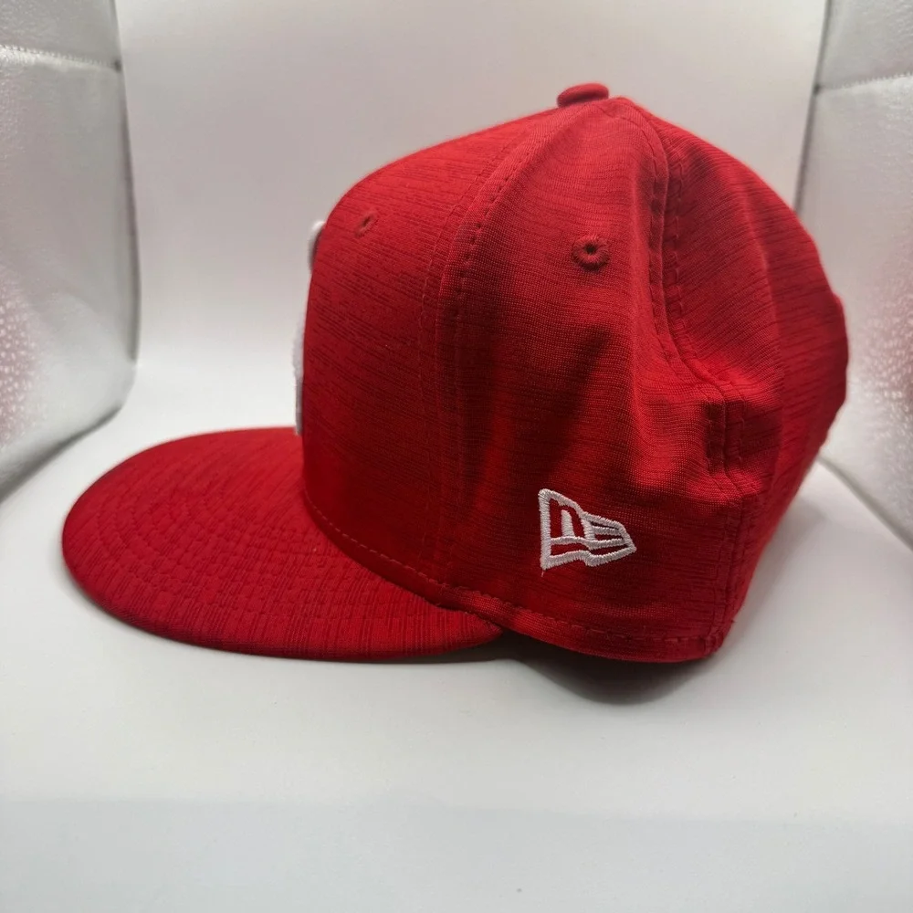 New Era 59FIFTY Los Angeles Angels MLB Club 23 Fitted Hat Red‎ Size 7